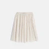 Girl's shiny glitter pleated skirt