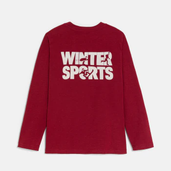 Boy's T-shirt with motif front and back