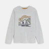 Boy's grey motif T-shirt