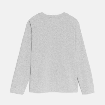 Boy's grey motif T-shirt