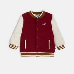 سترة تيدي بلونين برسمة كلاب باللون الأحمر للأولاد الصغار