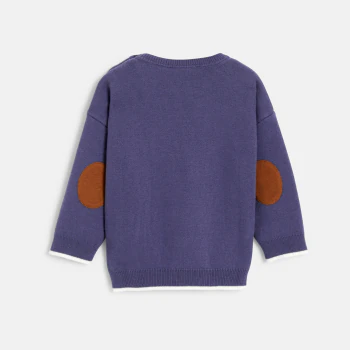 Baby boy's blue knitted jumper