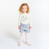 Baby girl's white animal T-shirt