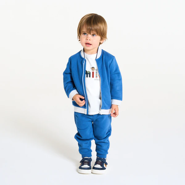 Baby boy's white animal T-shirt