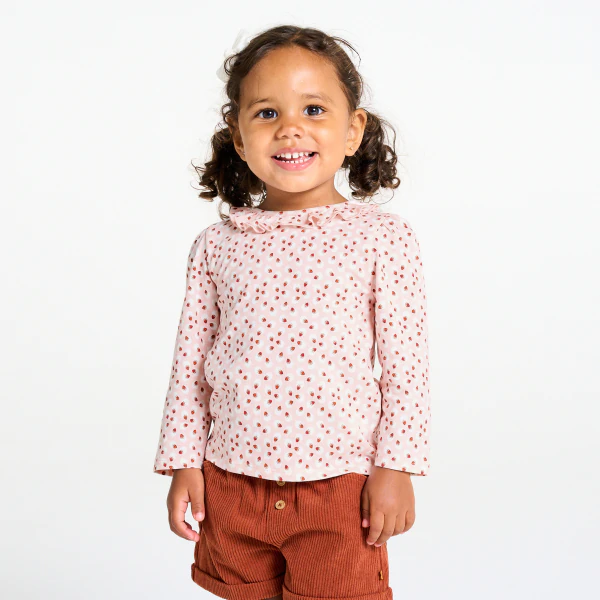 Baby girl's floral cotton blouse