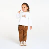 Baby girl's white squirrel blouse