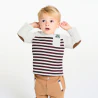 Baby boy's purple striped long-sleeve T-shirt