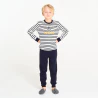 Boy's 2-piece striped jersey sailor pyjamas