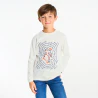 Boy's white slogan T-shirt