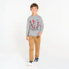 Boy's grey marl slogan T-shirt