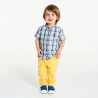 Baby boy's blue checked shirt
