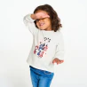 Baby girl's white dog T-shirt