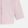 Baby girl's mauve fleece hoodie