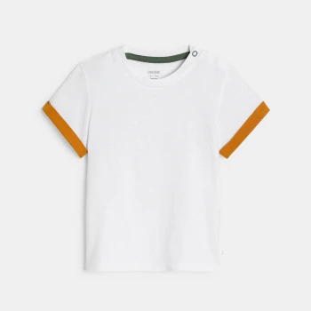 سالوبيت قصير مخطط وتي شيرت بني اللون للرضيع الولد