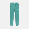 Girl's plain green joggers