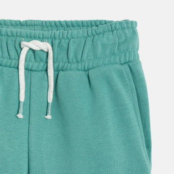 Girl's plain green joggers