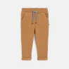 Baby boy's brown fleece joggers