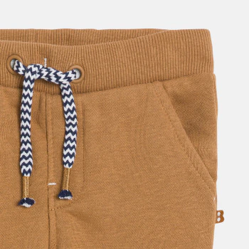 Baby boy's brown fleece joggers