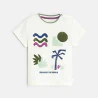 Baby boy's white palm tree T-shirt