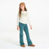 Girl's white butterfly sequin T-shirt