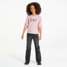 Girl's pink sequin T-shirt