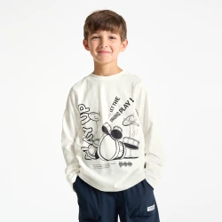 تيشيرت الموسيقى البيضاء للأولاد