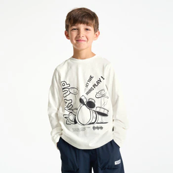 Boy's white music T-shirt