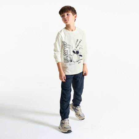 Boy's white music T-shirt