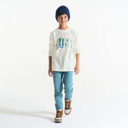 Boy's white bike club T-shirt