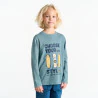 Boy's blue slogan T-shirt