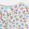 Baby girl's lightweight green printed playsuit