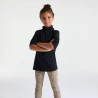 T-shirt with rolled collar