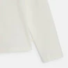T-shirt with rolled collar