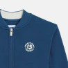 Boy's teal blue zip-up baseball jacket