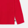 Boy's red turtleneck long-sleeve T-shirt